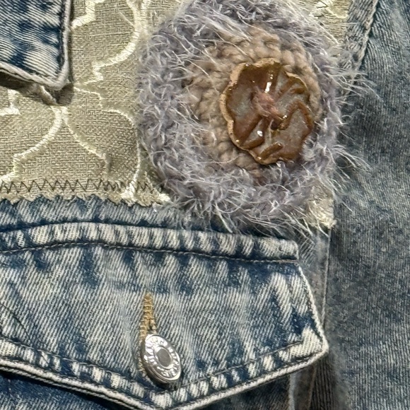 Patchwork Denim Jean Jacket - Picture 2 of 10